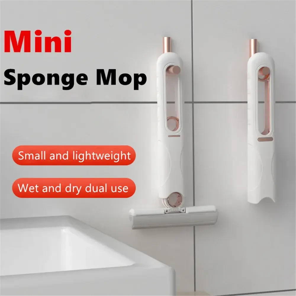 Mini Handheld Portable Cleaning Mop for Bathroom-Car-Window Glass Cleaner Tools
