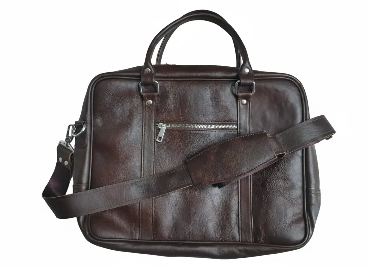 Premium Brown Leather Office Bag
