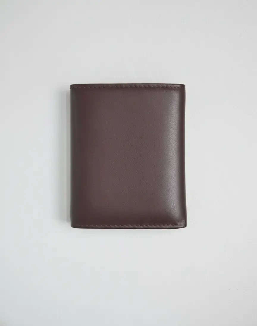Premium Brown Leather Tri-Fold Wallet