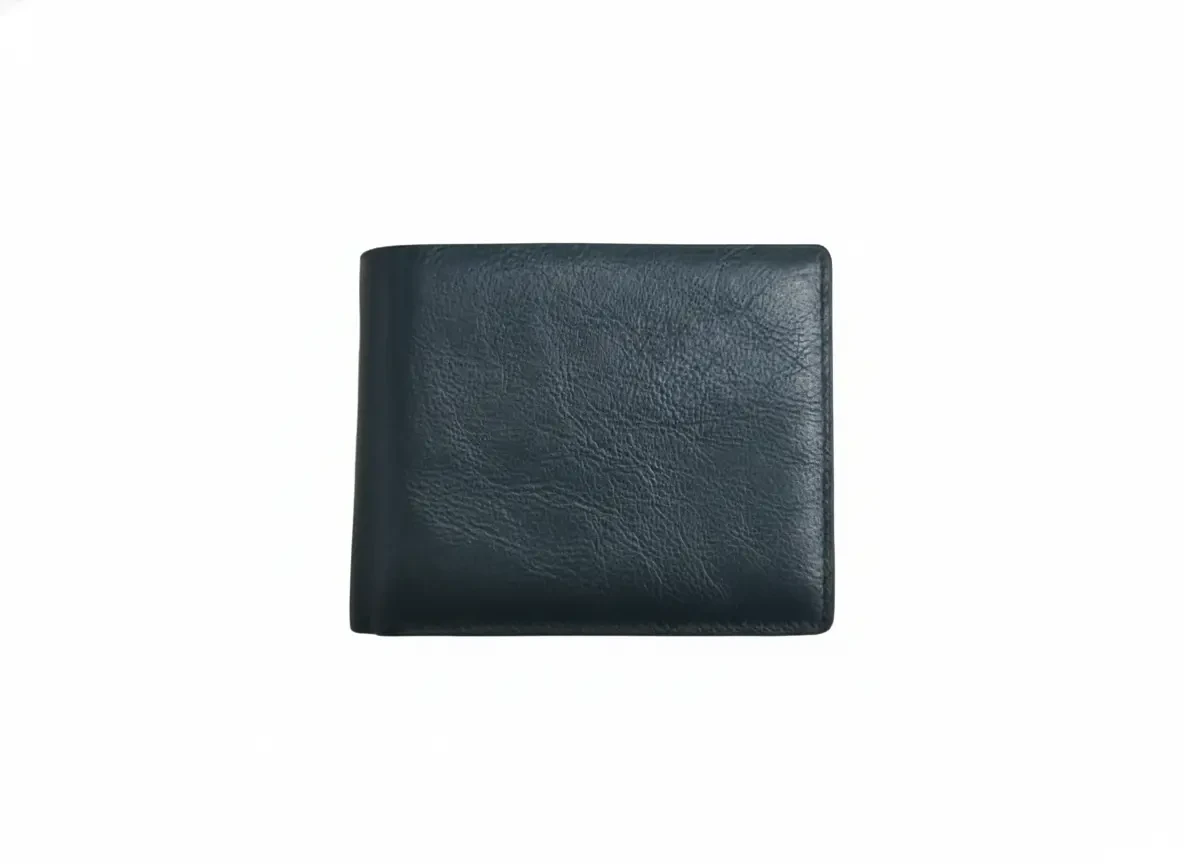 Premium Dark Blue Leather Wallet